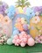Easter Balloon Garland Arch Kit, Pastel Rainbow Balloons Easter Decorations with Bunny, Carrot & Chicken Foil Balloons for Baby Shower Birthday Spring Party Decorations
